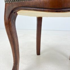 Raudonmedžio rėmo kėdė su gobeleno sėdimąja dalimi 48x50x95 cm, 48 cm