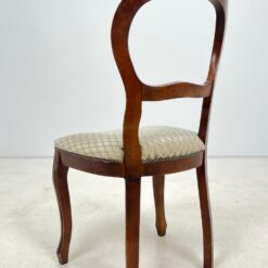 Raudonmedžio rėmo kėdė su gobeleno sėdimąja dalimi 48x50x95 cm, 48 cm