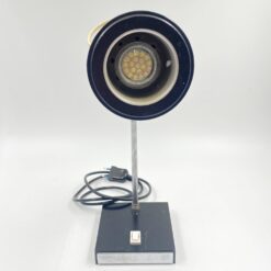 Vintažinis reguliuojamas metalinis stalinis šviestuvas 22(+8)x12(+13)x38 cm