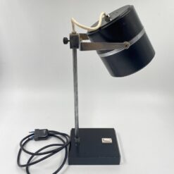 Vintažinis reguliuojamas metalinis stalinis šviestuvas 22(+8)x12(+13)x38 cm