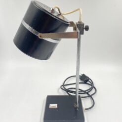 Vintažinis reguliuojamas metalinis stalinis šviestuvas 22(+8)x12(+13)x38 cm