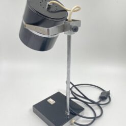 Vintažinis reguliuojamas metalinis stalinis šviestuvas 22(+8)x12(+13)x38 cm