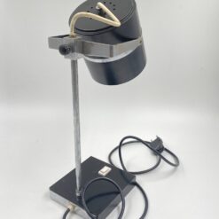 Vintažinis reguliuojamas metalinis stalinis šviestuvas 22(+8)x12(+13)x38 cm