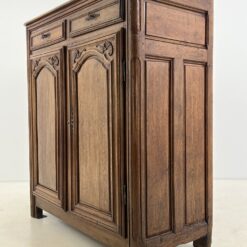 Senovinė ąžuolinė dviejų durų ir dviejų stalčių komoda 61x133x148 cm