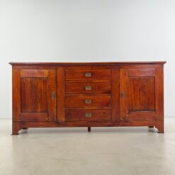 Vintažinė dviejų durų ir keturių stalčių komoda 45,5x216x100 cm