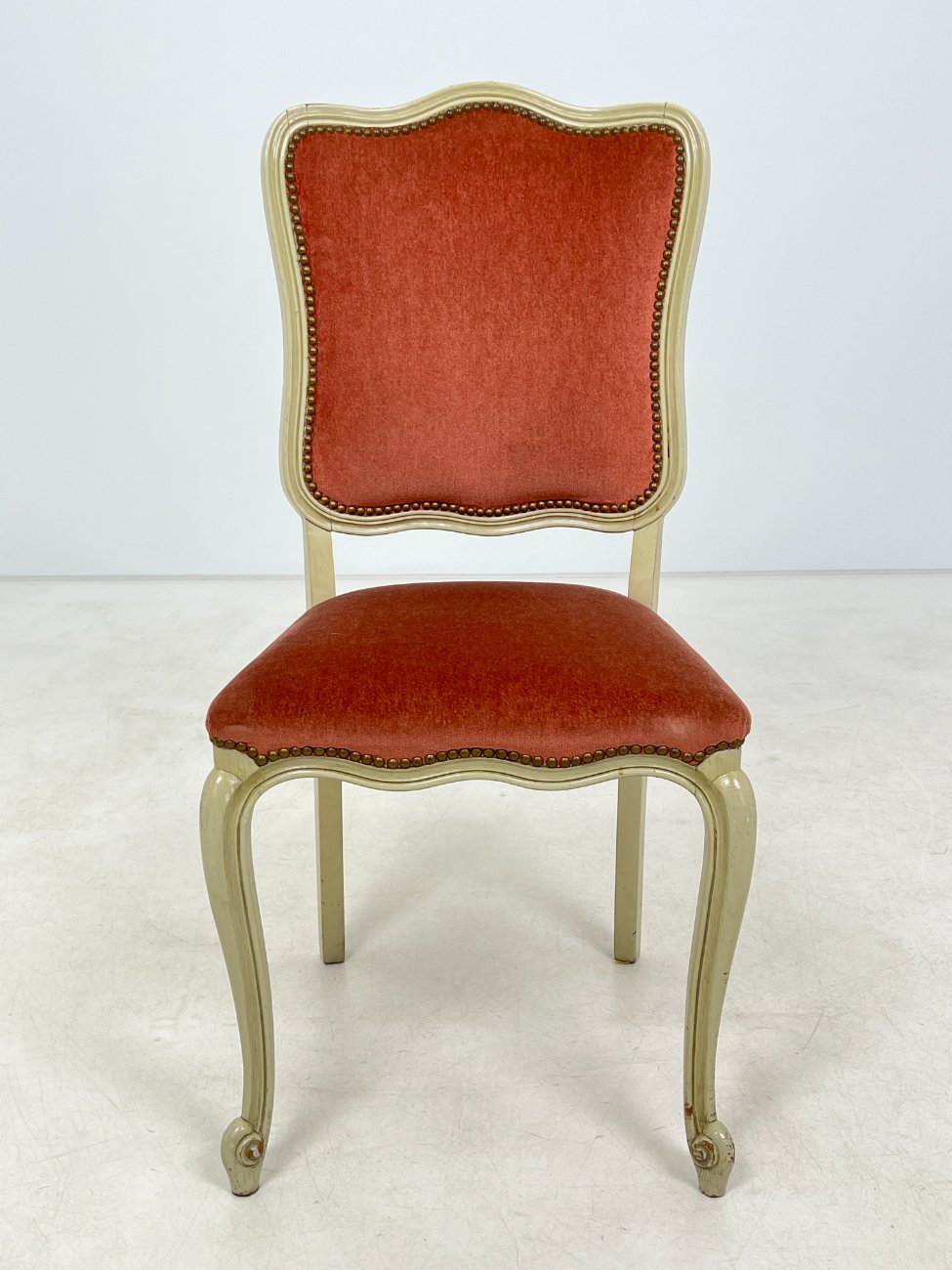 DM0119-kedes-3 Provanso stiliaus kėdės su veliūru 6 vnt. komplektas 55x48x99 cm, 49 cm