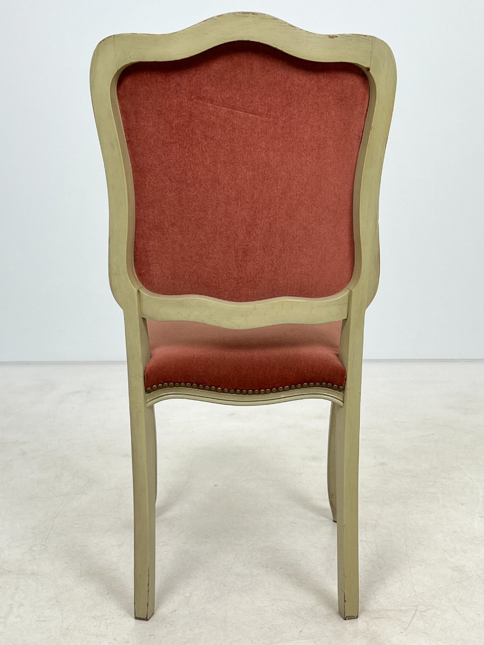 DM0119-kedes-8 Provanso stiliaus kėdės su veliūru 6 vnt. komplektas 55x48x99 cm, 49 cm