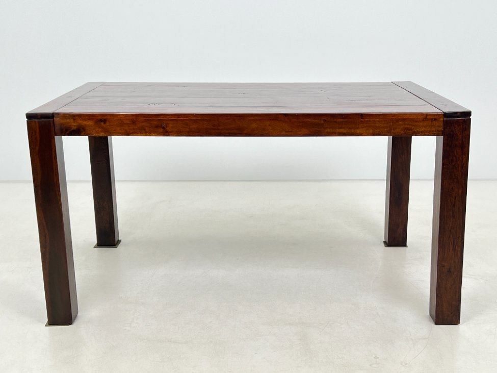 DM0140-stalai-2 Vintažinis medinis valgomojo stalas 90x148x77,5 cm