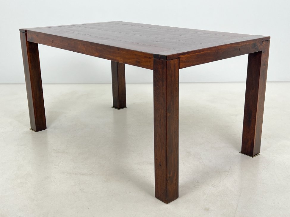 DM0140-stalai-3 Vintažinis medinis valgomojo stalas 90x148x77,5 cm