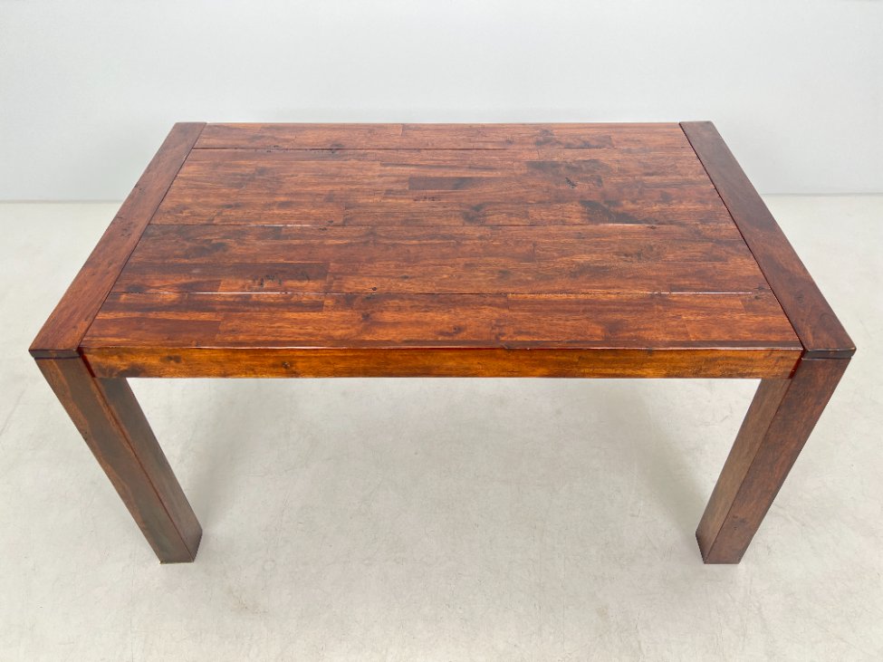 DM0140-stalai-5 Vintažinis medinis valgomojo stalas 90x148x77,5 cm