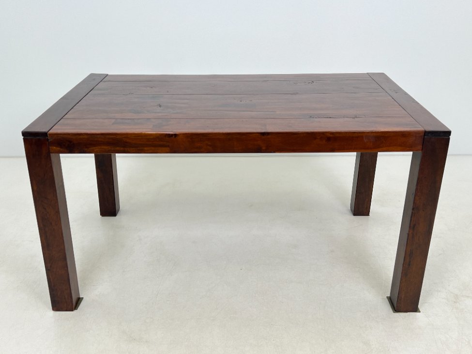 DM0140-stalai-7 Vintažinis medinis valgomojo stalas 90x148x77,5 cm