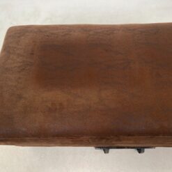 Dvivietis dirbtinės zomšos prieškambario pufas – skrynia 63x122x49 cm