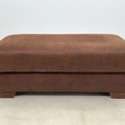 Dvivietis dirbtinės zomšos prieškambario pufas – skrynia 63x122x49 cm