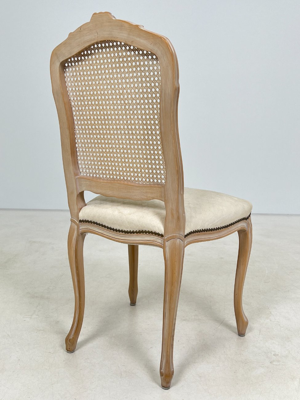 DM0156-kedes-10 Medinės kėdės su gobelenu ir ratanu 2 vnt. komplektas 47x50x99 cm, 48 cm