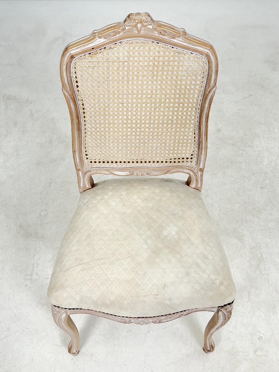 DM0156-kedes-6 Medinės kėdės su gobelenu ir ratanu 2 vnt. komplektas 47x50x99 cm, 48 cm