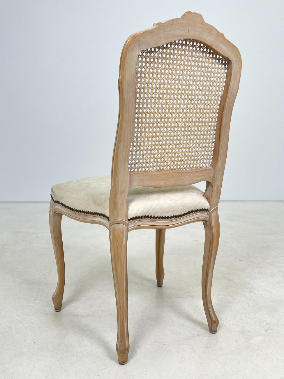 DM0156-kedes-9 Medinės kėdės su gobelenu ir ratanu 2 vnt. komplektas 47x50x99 cm, 48 cm