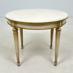 Apvalus provanso stiliaus staliukas 70x70x55 cm