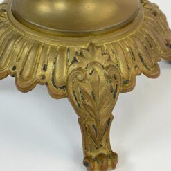 Žalvarinė penkių šakų žvakidė su porcelianu 24x24x61,5 cm