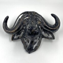 Sieninė dekoracija iš ketaus “Buivolo galva” 14,5×33,5×25 cm