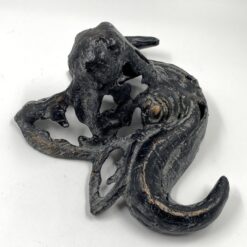 Sieninė dekoracija iš ketaus “Buivolo galva” 14,5×33,5×25 cm