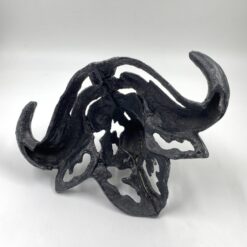 Sieninė dekoracija iš ketaus “Buivolo galva” 14,5×33,5×25 cm