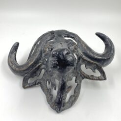 Sieninė dekoracija iš ketaus “Buivolo galva” 15×32,5×25 cm