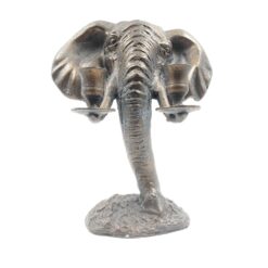 Dviejų šakų metalinė žvakidė “Dramblys” 15x24x28 cm