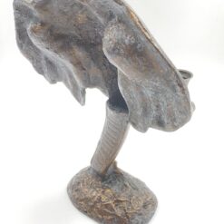 Dviejų šakų metalinė žvakidė “Dramblys” 15x24x28 cm