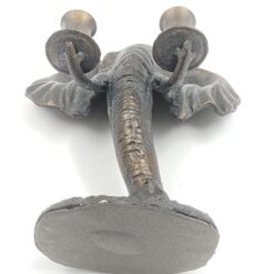 Dviejų šakų metalinė žvakidė “Dramblys” 15x24x28 cm