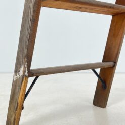 Vintažinės medinės dvipusės kopėčios 124x32x165 cm