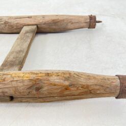 Senovinės įsmeigiamos pušies medžio kopėčios 7x44x200 cm