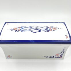 Vintažinė skardinė dėžutė “Leksands” 12,5×12,5×14,5 cm