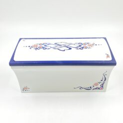 Vintažinė skardinė dėžutė “Leksands” 12,5×12,5×14,5 cm