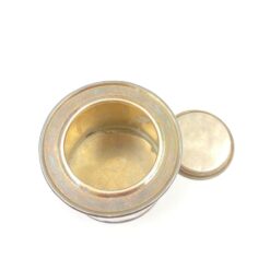 Vintažinė metalinė arbatos dėžutė 11,5×11,5×10,5 cm