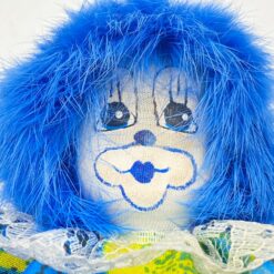 Klounas mėlynais plaukais 8x13x20 cm
