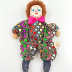 “Tati” pliušinis klounas porcelianine galva 8x13x25 cm