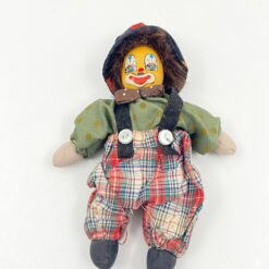 Pliušinis klounas keramikine galva 6×11,5×19 cm