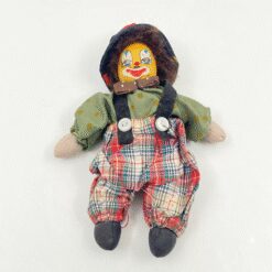 Pliušinis klounas keramikine galva 6×11,5×19 cm