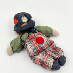 Pliušinis klounas keramikine galva 6×11,5×19 cm