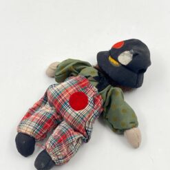 Pliušinis klounas keramikine galva 6×11,5×19 cm