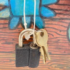 Kartoninė dėžutė – skrynia su spynele “Meine große Schatzkiste” 17x23x17,5 cm