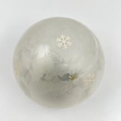 Stiklinis burbulas su lemputėmis, veikiantis su baterijomis 15x15x14 cm