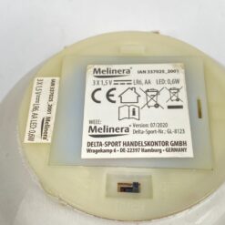 Stiklinis burbulas su lemputėmis, veikiantis su baterijomis 15x15x14 cm