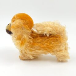 Vintažinis “Steiff” pliušinis pekinų veislės šuo 18x9x12 cm