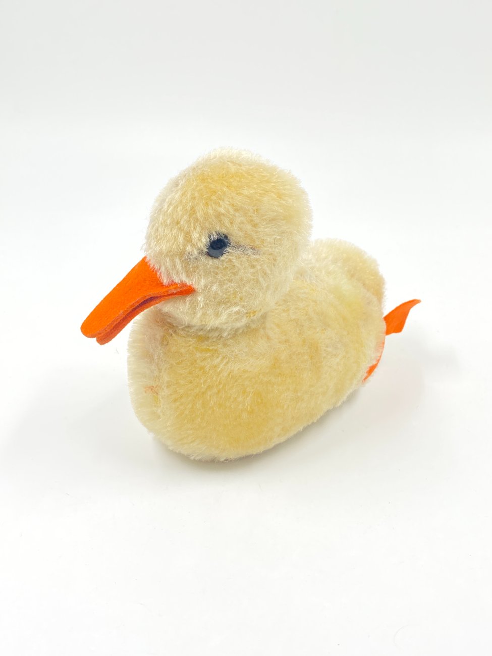 HN0417-zaislai-1 Vintažinė “Steiff” pliušinė antis 10x18x13,5 cm