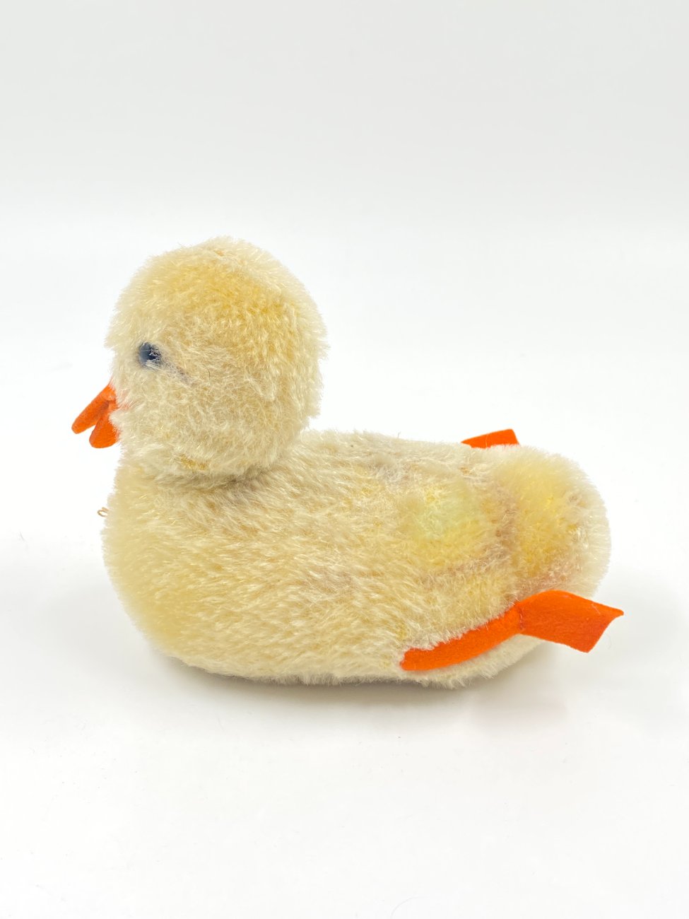 HN0417-zaislai-4 Vintažinė “Steiff” pliušinė antis 10x18x13,5 cm