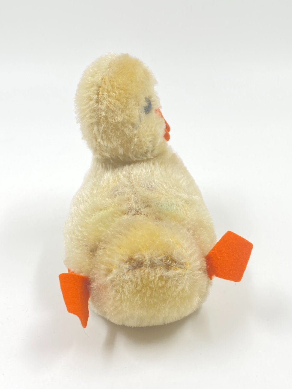 HN0417-zaislai-5 Vintažinė “Steiff” pliušinė antis 10x18x13,5 cm