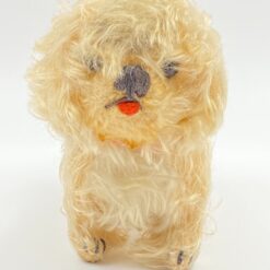 Vintažinis pliušinis šuo 23x9x16 cm