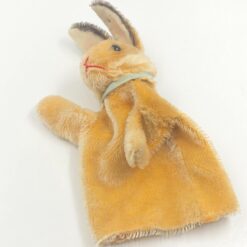 Vintažinis “Steiff” pliušinis kiškis, maunamas ant rankos 8,5x21x27,5 cm