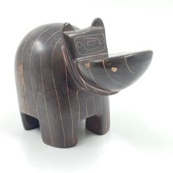 Akmeninė begemoto statula 17x9x11 cm